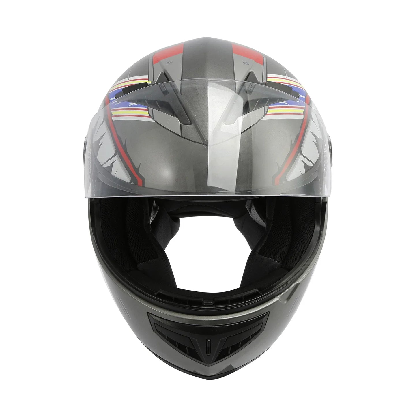 Youth Full Face Motorcycle Helmet for Kids - Shark Blue Yellow Gray (M-XXL)