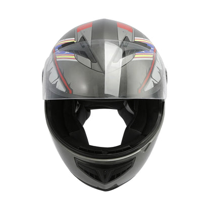 Youth Full Face Motorcycle Helmet for Kids - Shark Blue Yellow Gray (M-XXL)