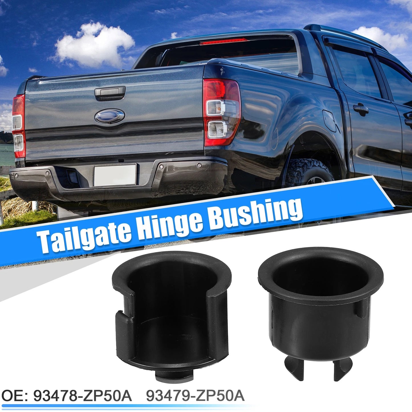 2 Pcs Rear Tailgate Bushing for Nissan Frontier (2007–2021) 93478ZP50A