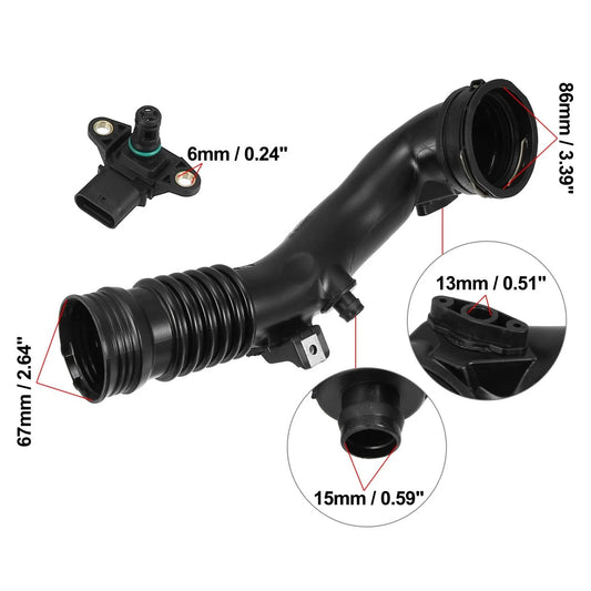 Air Charge Turbo Induction Pipe with Sensor Kit for BMW X5 (2012-2013)