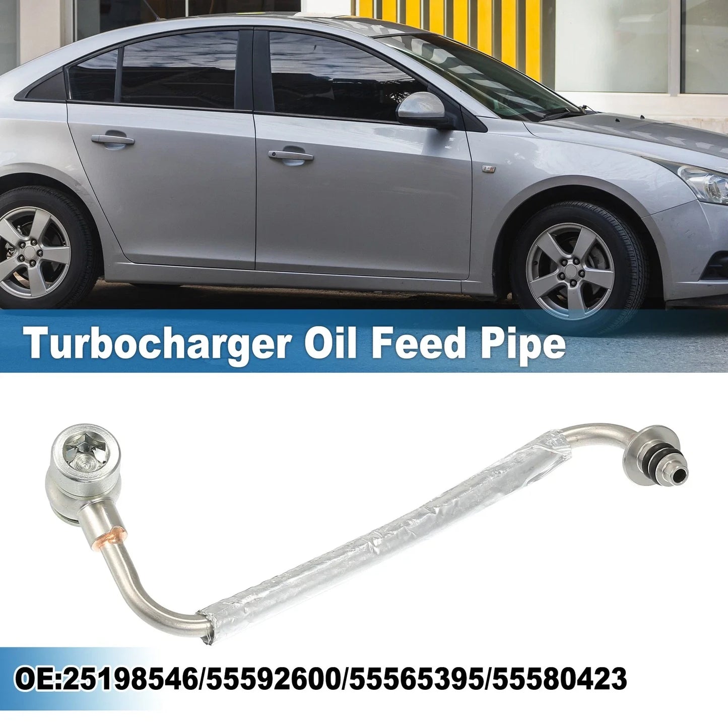 Turbocharger Oil Feed Pipe for Chevy Cruze Sonic Trax 1.4L (2011-2019)