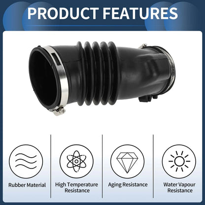 Intake Hose Tube with Clamps for Honda Odyssey (2011-2017) - Black, 1 Pc