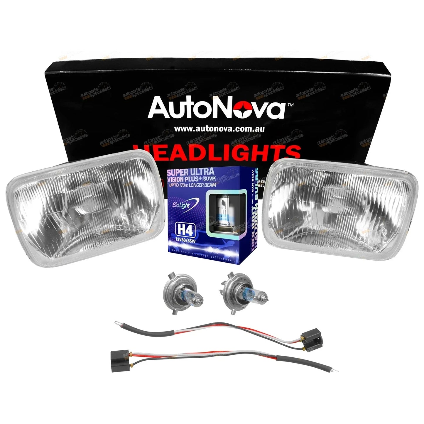 H4 Headlight Upgrade Kit 2 Lamps for Navara D21 Ute (1986-1997)
