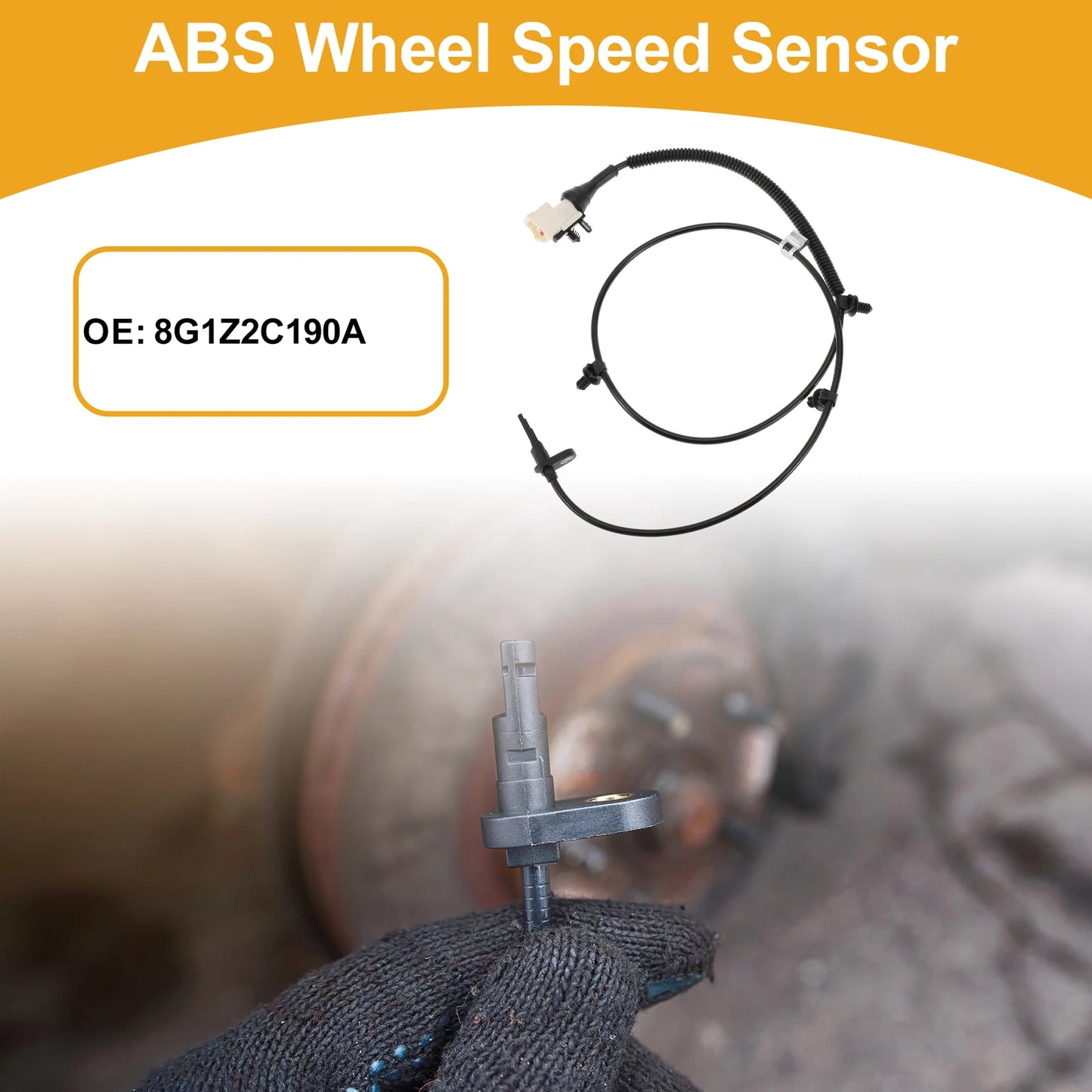 ABS Wheel Speed Sensor No. 8G1Z2C190A for Ford Taurus (2000–2007) Rear Right