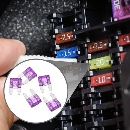 Set of 5 Mini 3AMP APM/ATM Blade Fuses for Car Short Circuit Protection