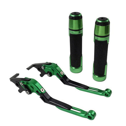 Folding Extendable Brake Clutch Levers & Handlebar Grips for Suzuki GSXR150