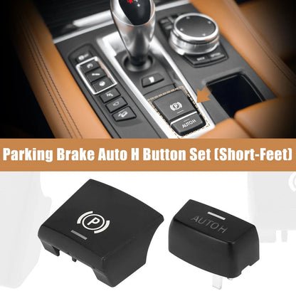 Parking Switch Brake P & Auto H Button Cover Kit for BMW F01 F02 F07 F10 F12