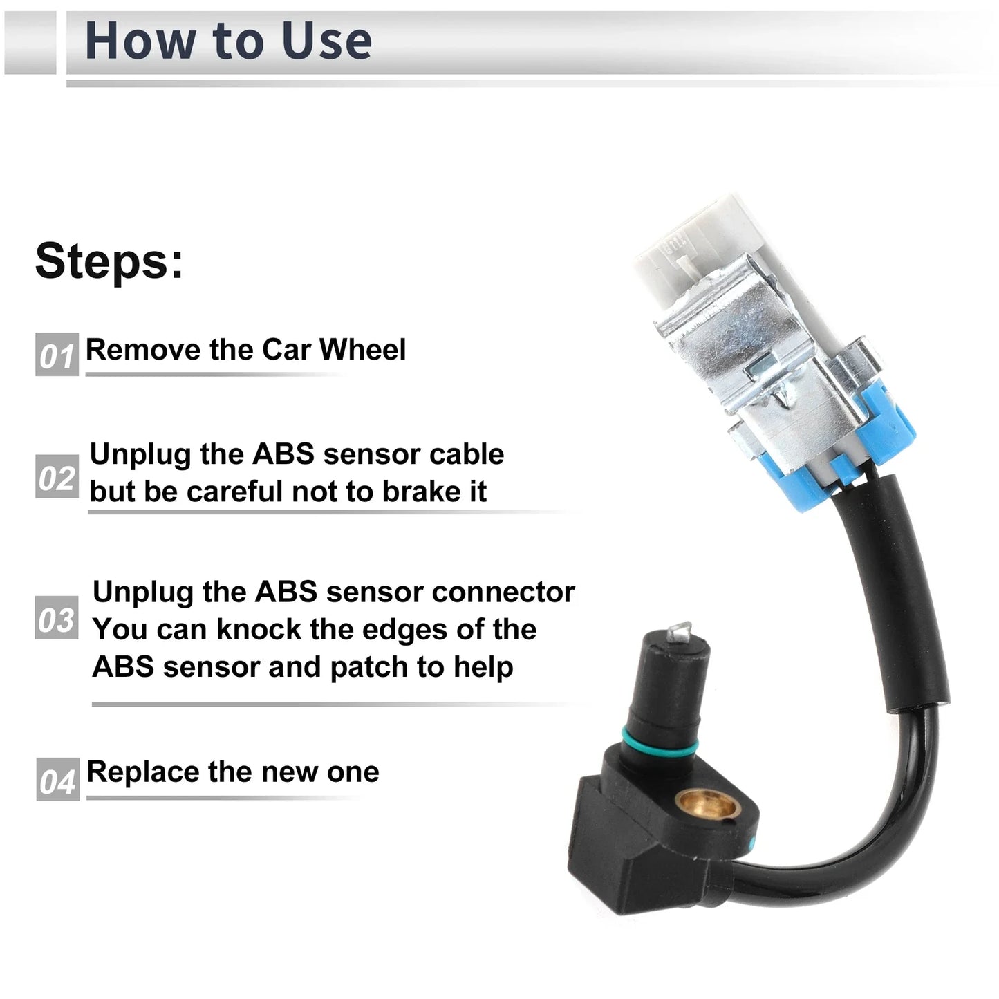 ABS Wheel Speed Sensor for Chevrolet Equinox (2005-2006) 1 x Front Left/Right