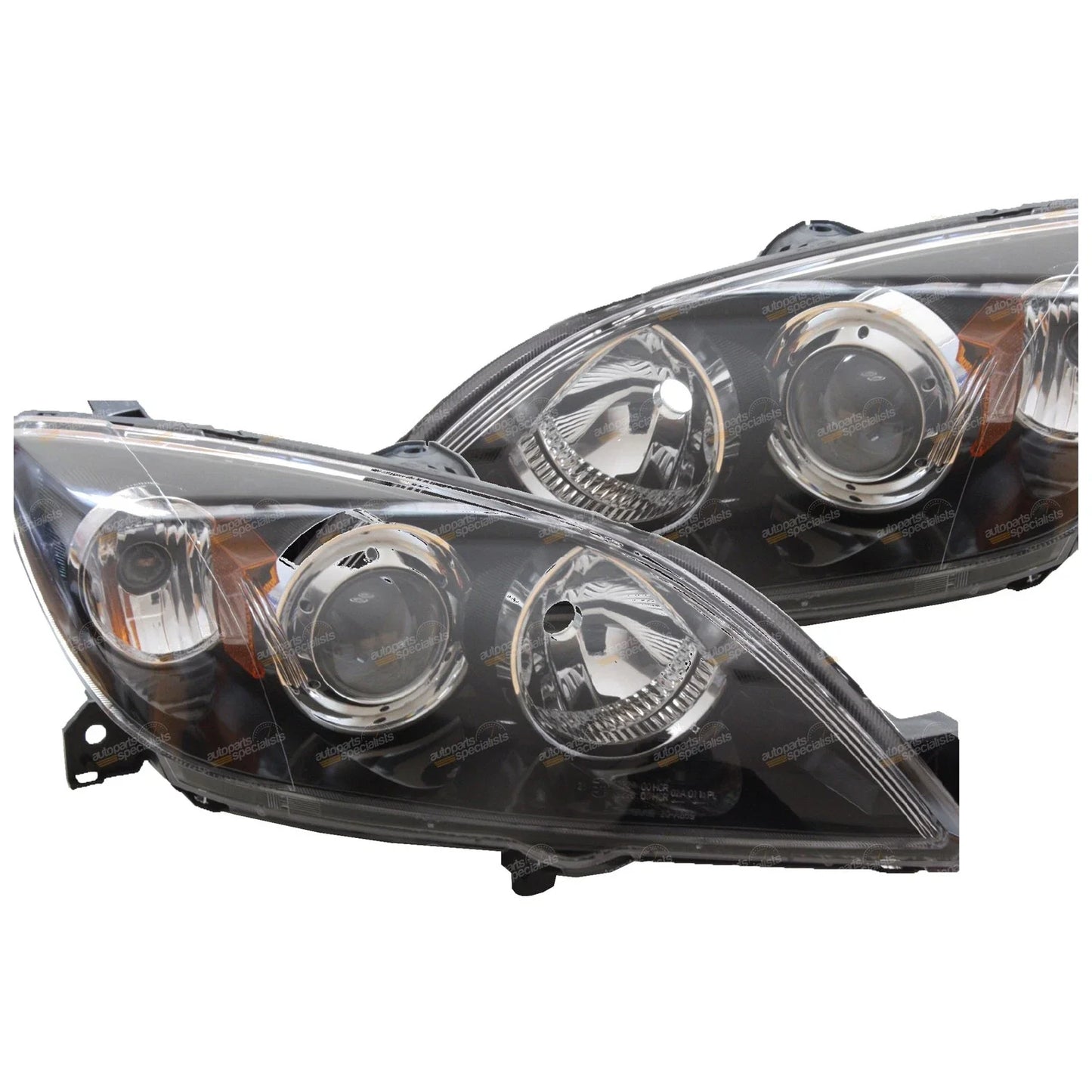 LH+RH Headlights Pair for Mazda 3 (2004-2009)