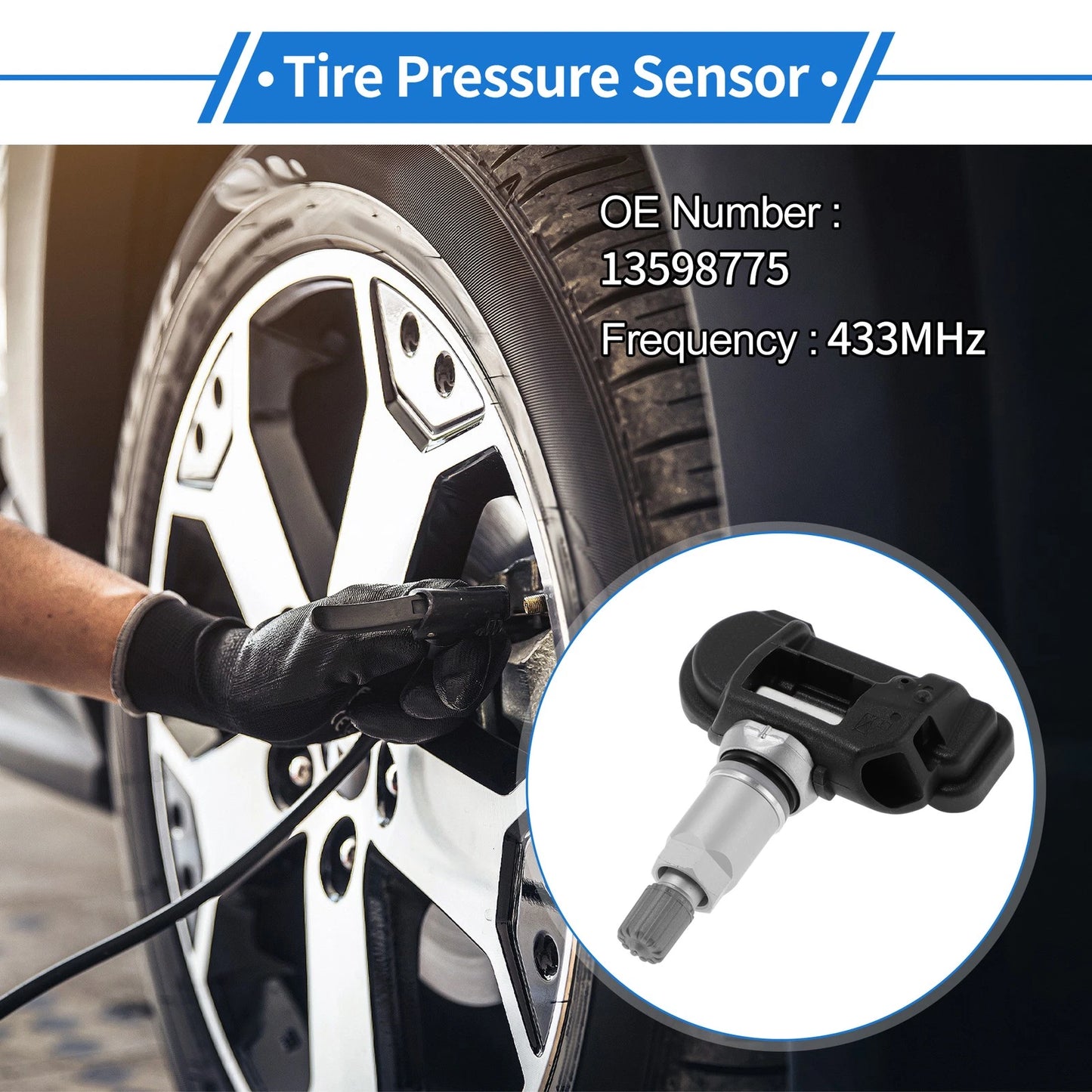 TPMS Sensor No. 13598775 for Chevrolet Corvette C7 (2014–2019)