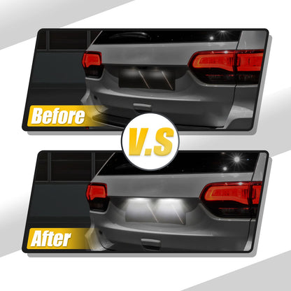 2X LED License Plate Light for Fiat 500 (2007–2023)