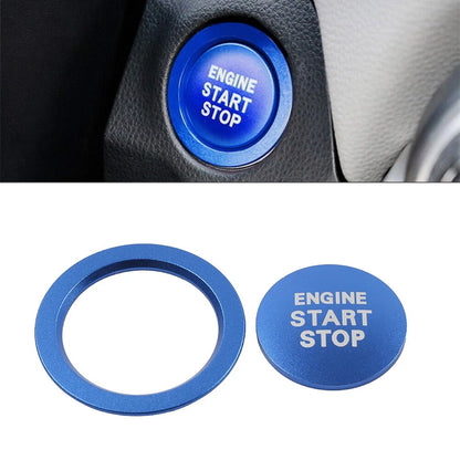 Push Button Cover Ring for Toyota Tacoma Yaris Prius RAV4 (2016–2023) Blue