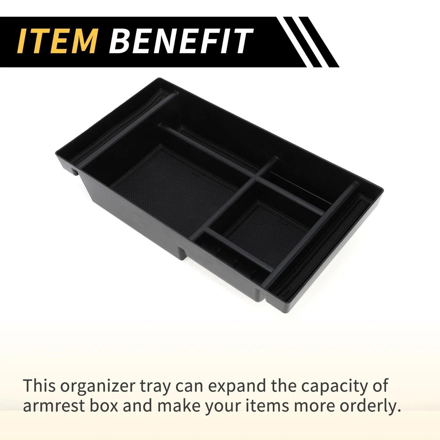 Full Center Console Organizer Tray for Chevy Silverado & GMC Sierra (2014-2023)