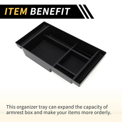 Full Center Console Organizer Tray for Chevy Silverado & GMC Sierra (2014-2023)
