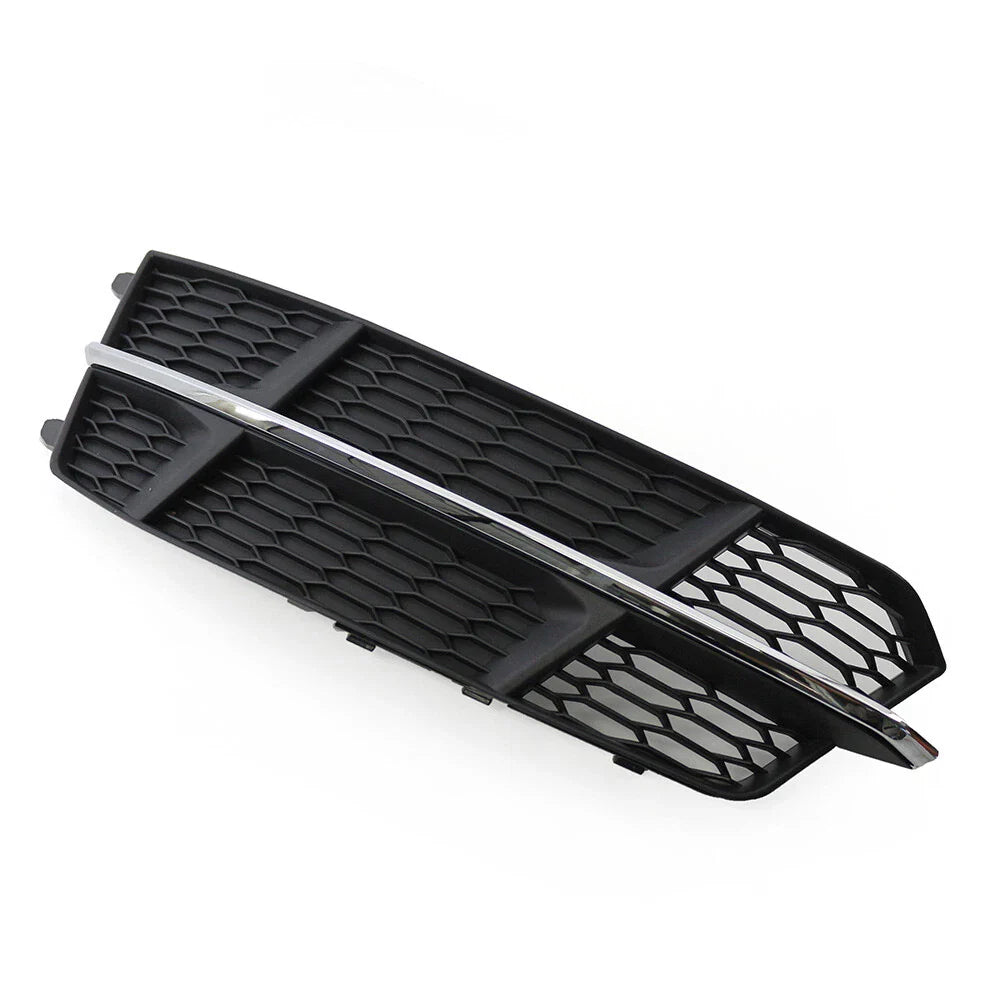 Left Front Bumper Lower Grille for Audi A6 C7 (2014-2018) Black Chrome