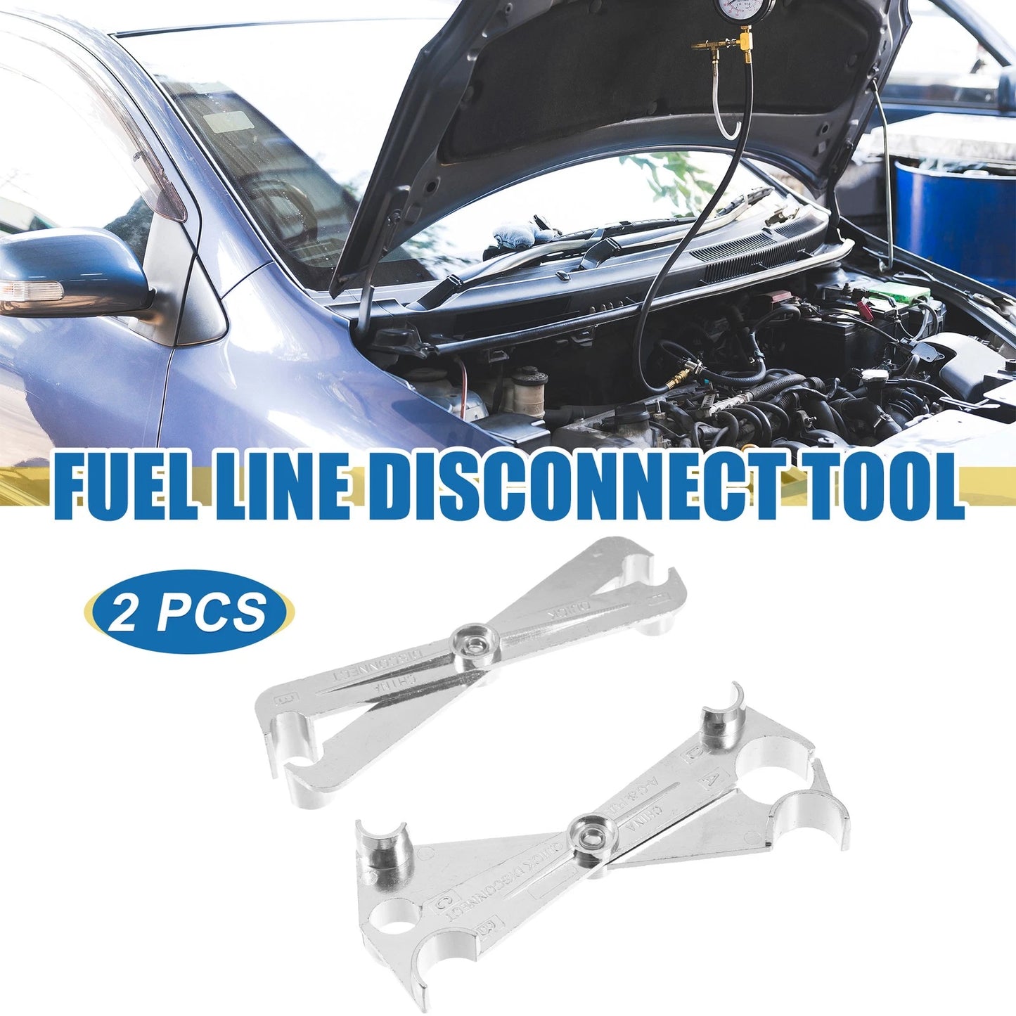 Fuel Line Disconnect Tool Kit 3/4" 5/8" 1/2" 3/8" for GM Ford (Pack of 2)