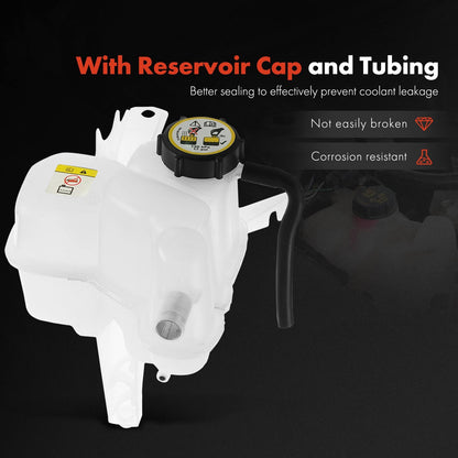 Coolant Reservoir Overflow Tank with Cap for Ford Escape Mercury Mariner (2001–2012)