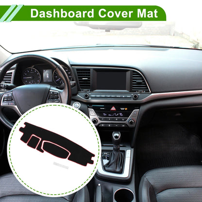 Dashboard Cover for Toyota Roomy Tank (2016–2020) Black Red Anti-Slip