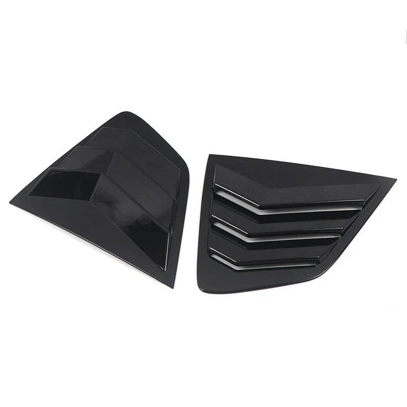 2 x Glossy Black Vent Scoop Louver Cover for Nissan Rogue (2014–2021)