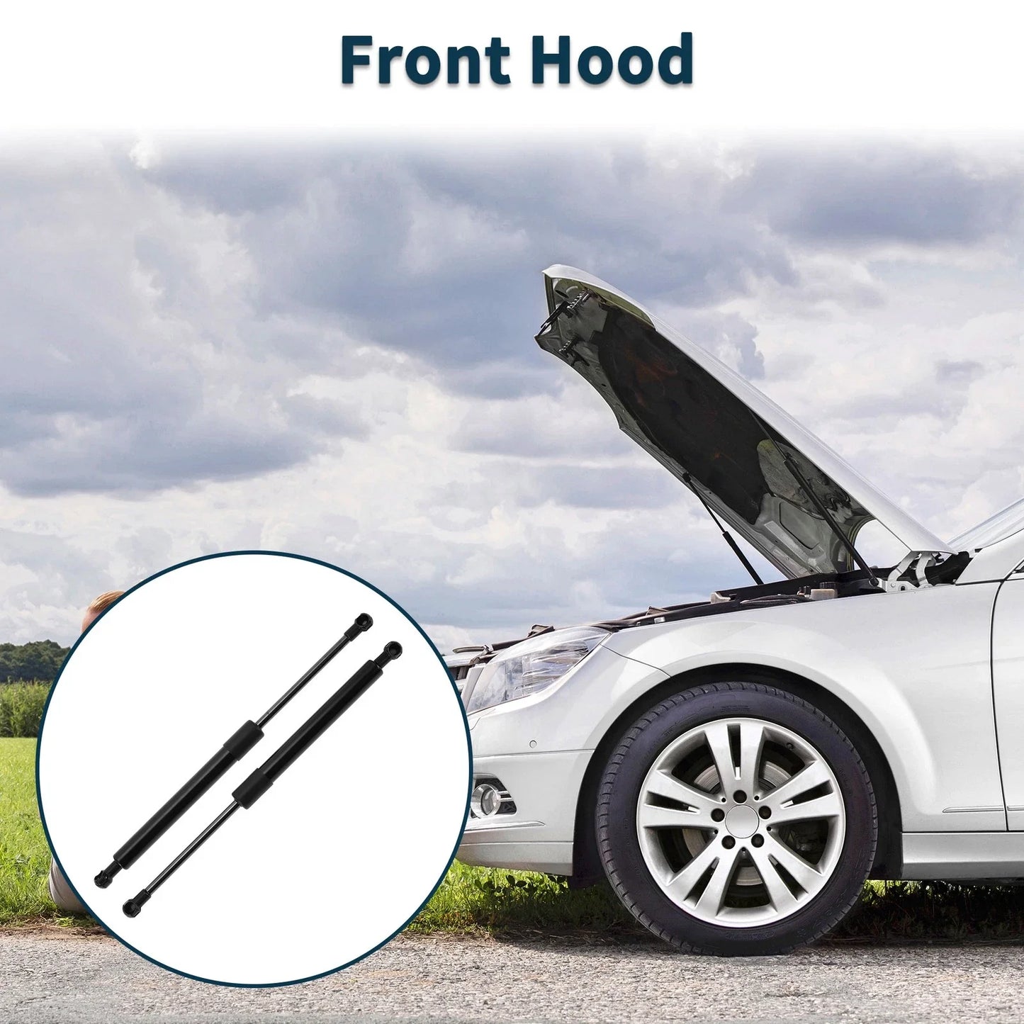 Front Hood Lift Supports Struts for BMW E46 M3 Convertible/Coupe (2000-2006)