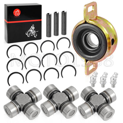 2 x Front Rear Prop Shaft Carrier & U-joint for Polaris RZR S 900/1000 (2014–2019)