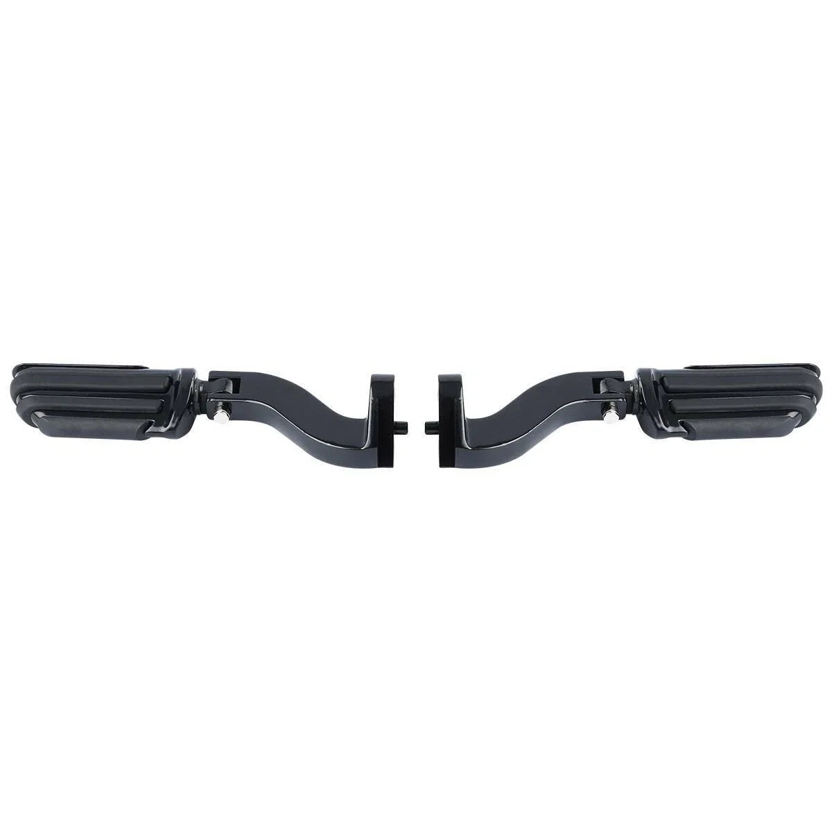 Black Rear Passenger Foot Pegs for Harley Road Street Glide (1993-2020)