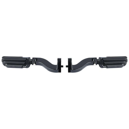 Black Rear Passenger Foot Pegs for Harley Road Street Glide (1993-2020)