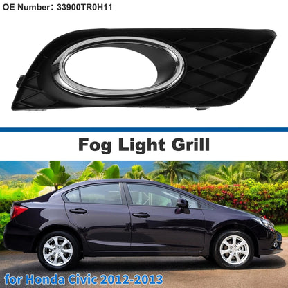 Front Right Fog Light Grill No. 33900TR0H11 for Honda Civic (2012–2013)