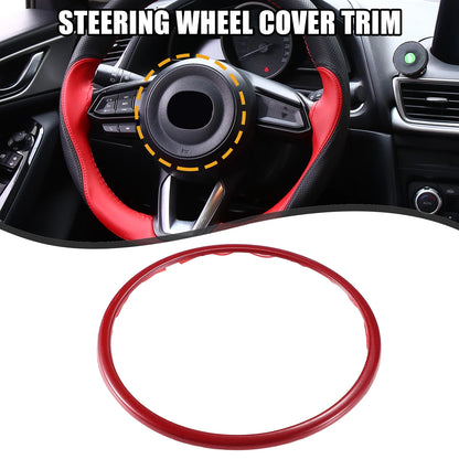 Steering Wheel Cover Trim for Mazda 3 (2014–2023) Red