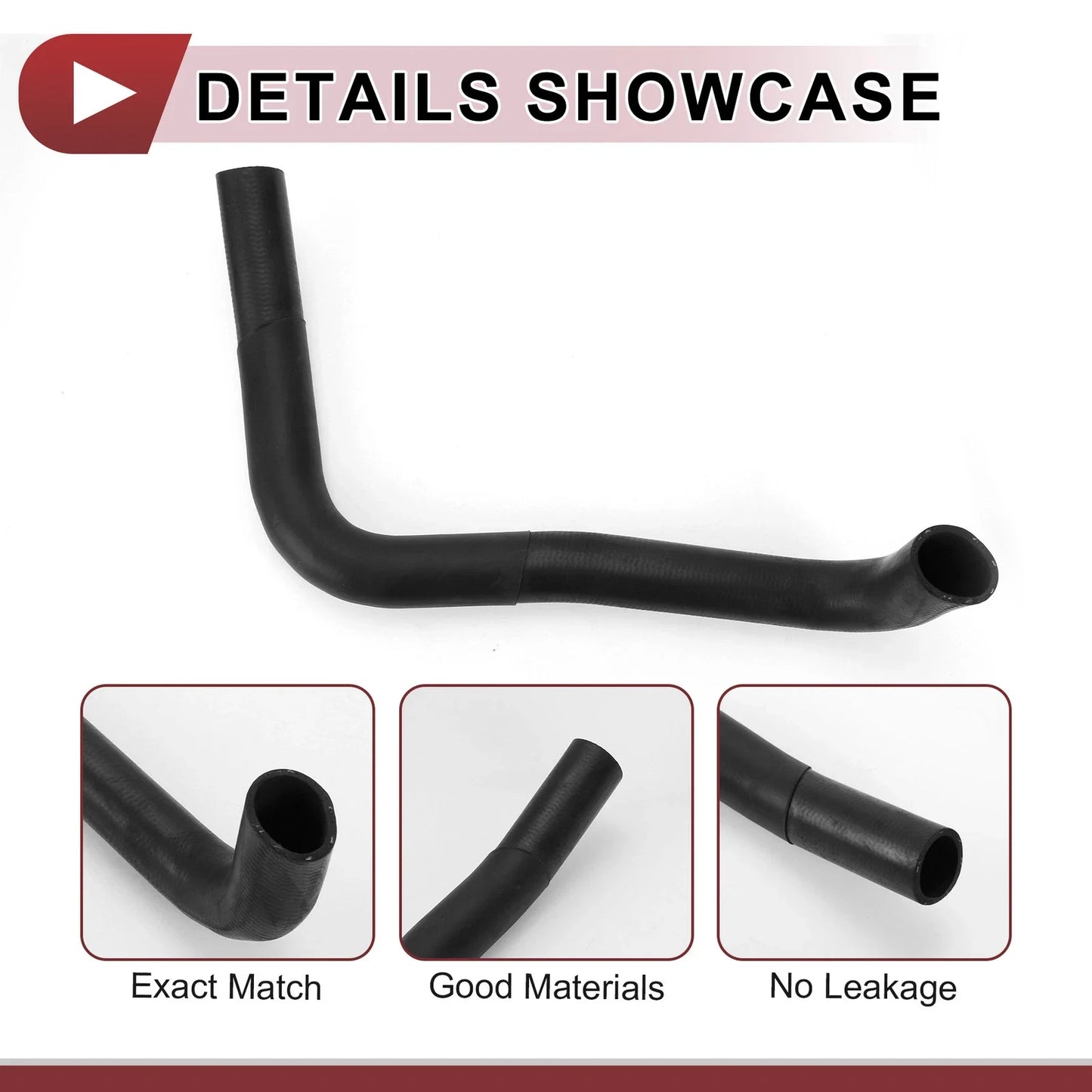Radiator Coolant Hose for LEXUS LS400 4.0L (1990-1994) Rubber Black