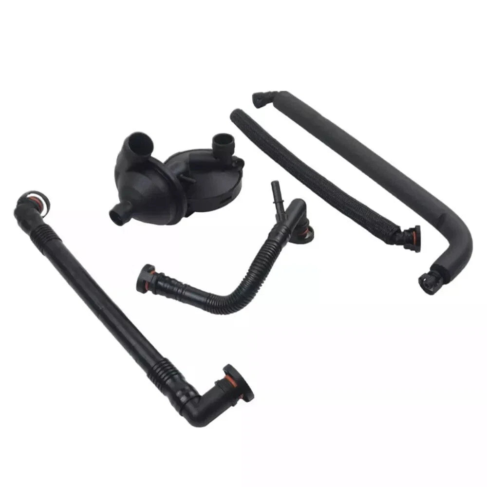 5Pcs PCV Crankcase Vent Valve & Breather Hose for BMW E46 330i 525i 530i X3 (2000-2006)