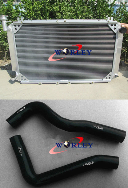 3X Core Aluminum Radiator + Silicone Hose for Patrol GQ Y60 (1990–1997)