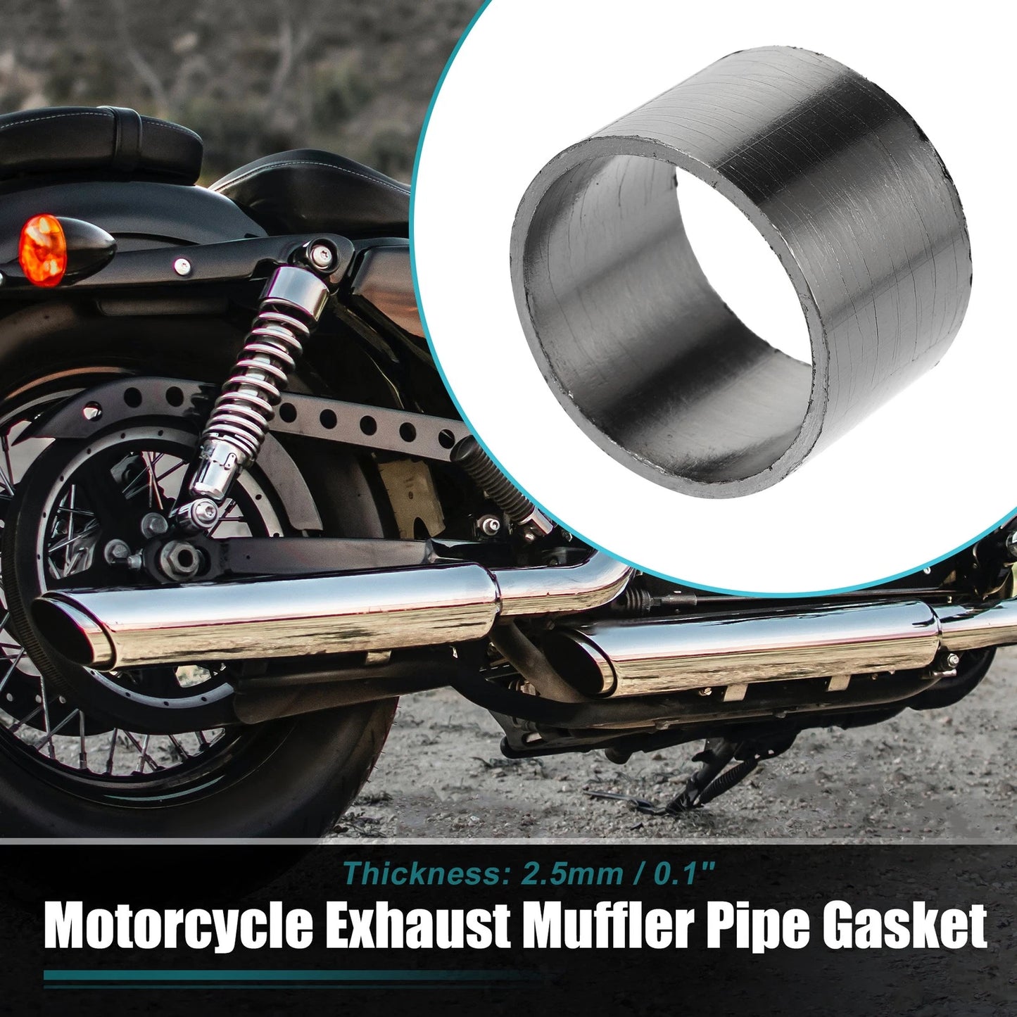 Exhaust Muffler Pipe Gasket Seal Ring Connector for Various Models