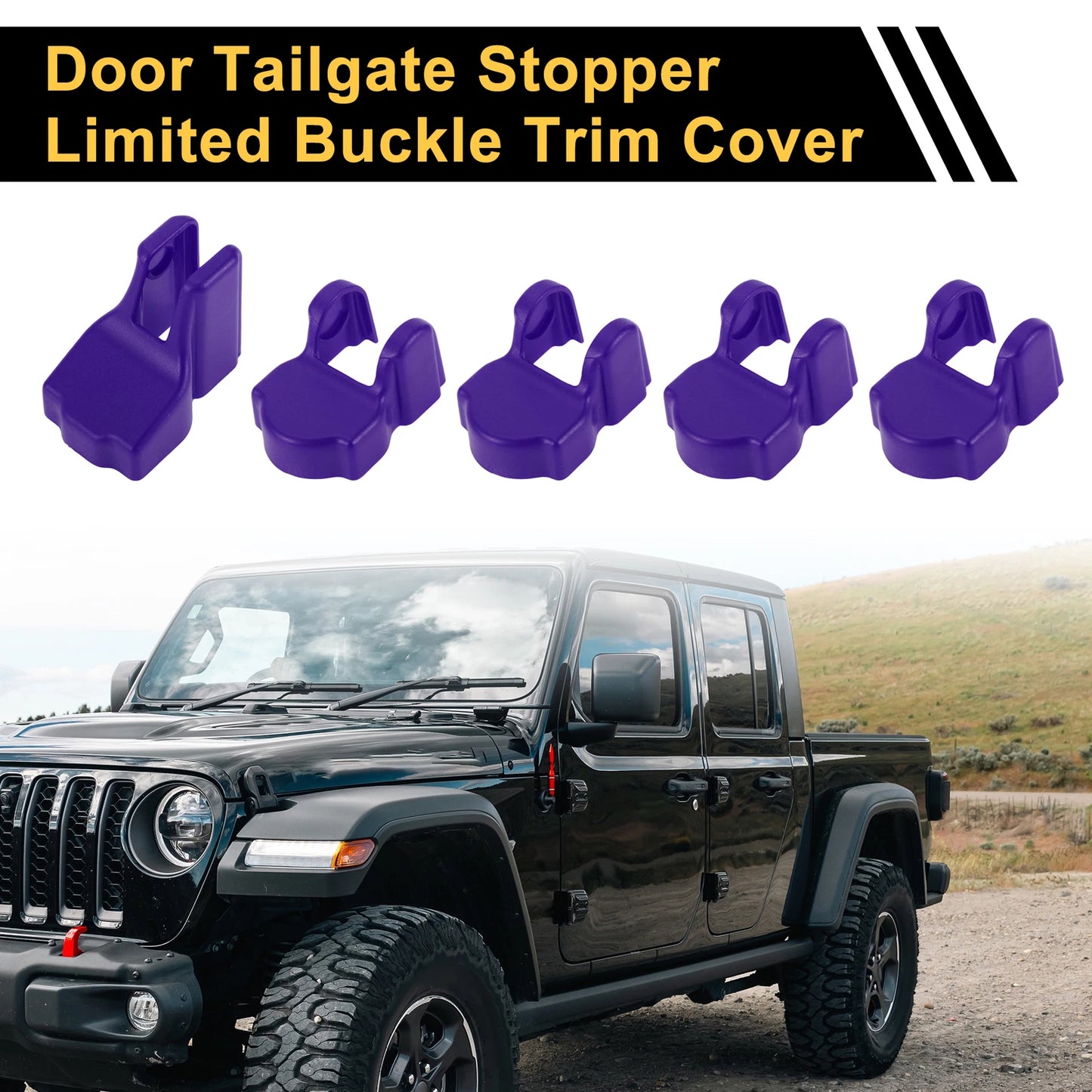 Door Limiting Cover Trim for Jeep Wrangler JL JLU (2018–2024) Purple