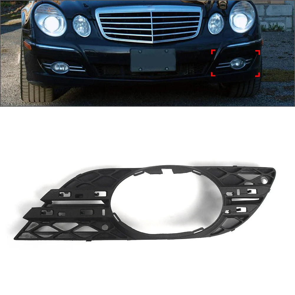 Front Left Fog Light Grille Cover for Mercedes-Benz E320 E350 E550 E63 (2007-2009)