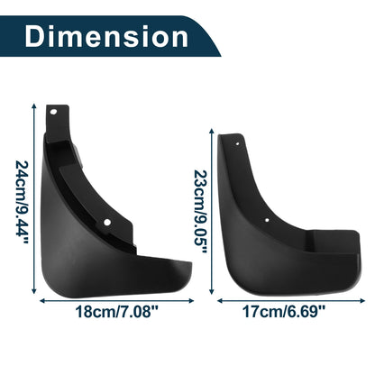 Set of 4 Mud Flaps Splash Guards for Skoda Octavia (2007–2014)