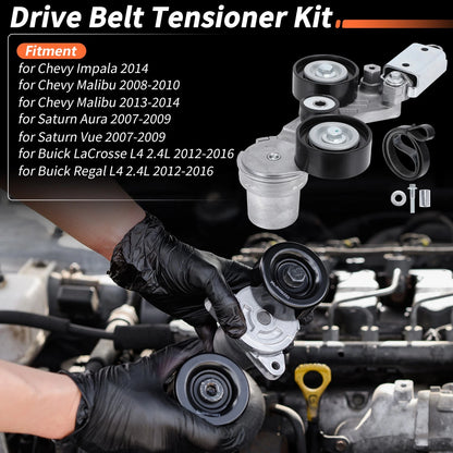 Set of 2 Drive Belt Tensioner Kits for Chevy Impala, Malibu (2014) 12663047