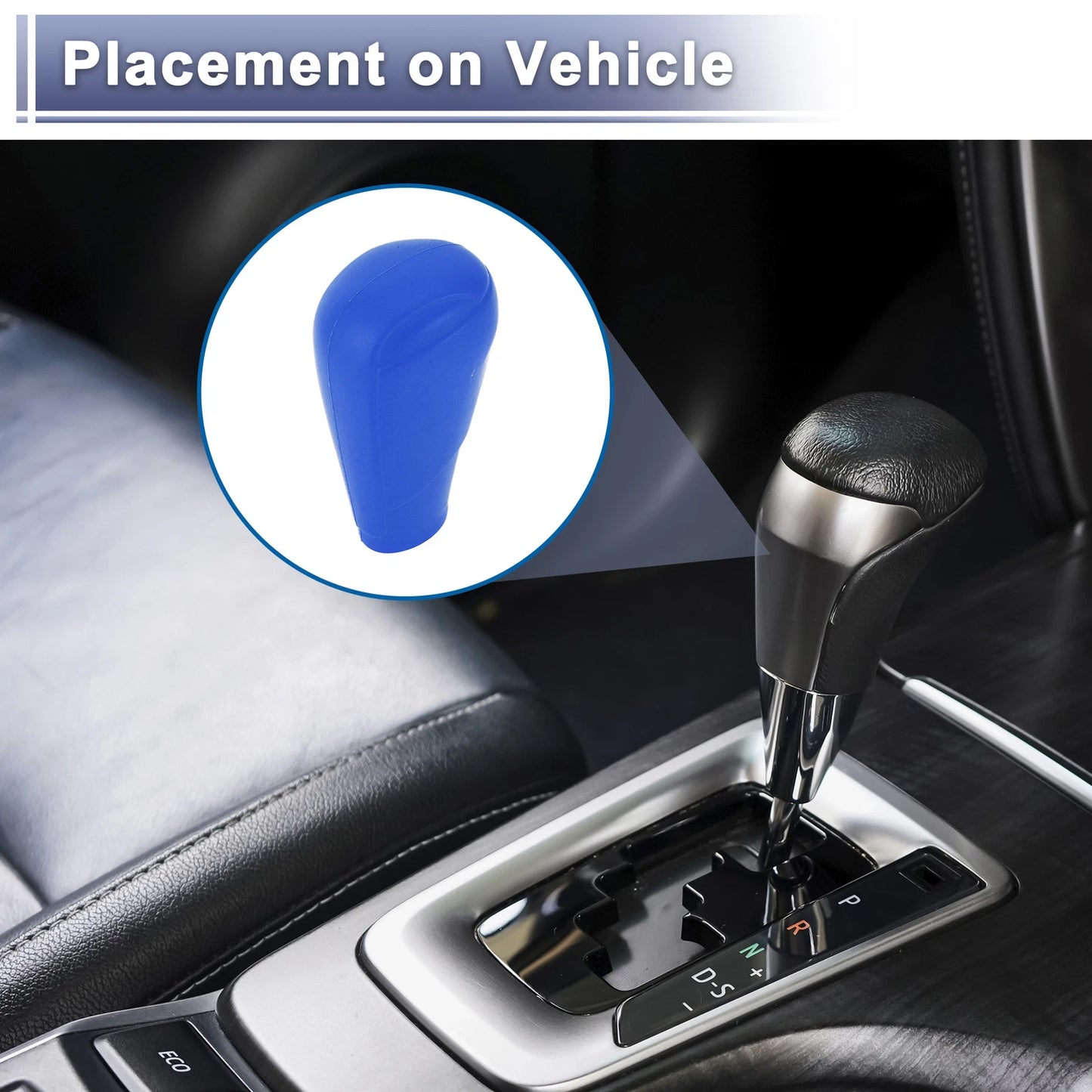 1 Pc Gear Shift Knob Cover Blue Silicone for Mazda 3 (2014–2019)