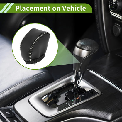 Gear Shift Knob Cover for Lexus NX250 (2022–2023) Black Beige Faux Leather