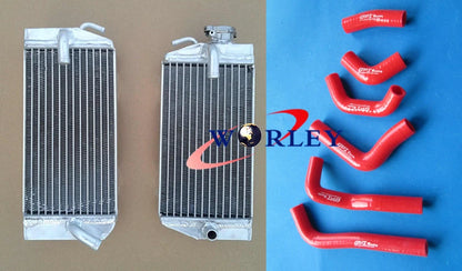 Aluminum Radiator & Hose for Honda CRF450R CRF450 (2002–2004) Black