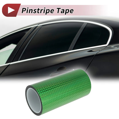 Pinstripe Tape 200mmx50m for Car Motorcycle Boat Laser Green (1 Pcs)