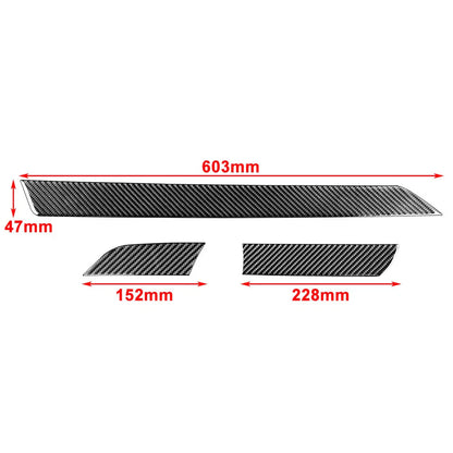 3 x RHD Carbon Fiber Dashboard Panel Cover Trim for Toyota Tundra (2014-2021)