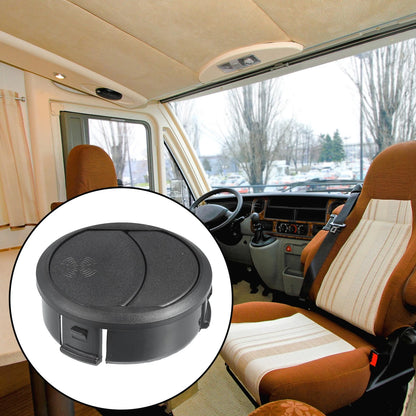 71mm Round Black AC Air Condition Vent Outlet for RV Bus Boat Yacht (N/A)