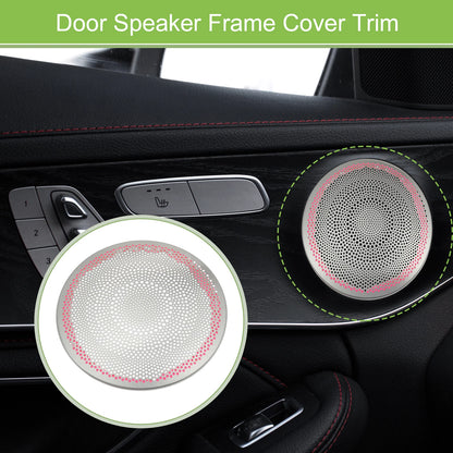 Set of 4 Door Speaker Frame Cover Trim for Mercedes Benz C E GLC Class