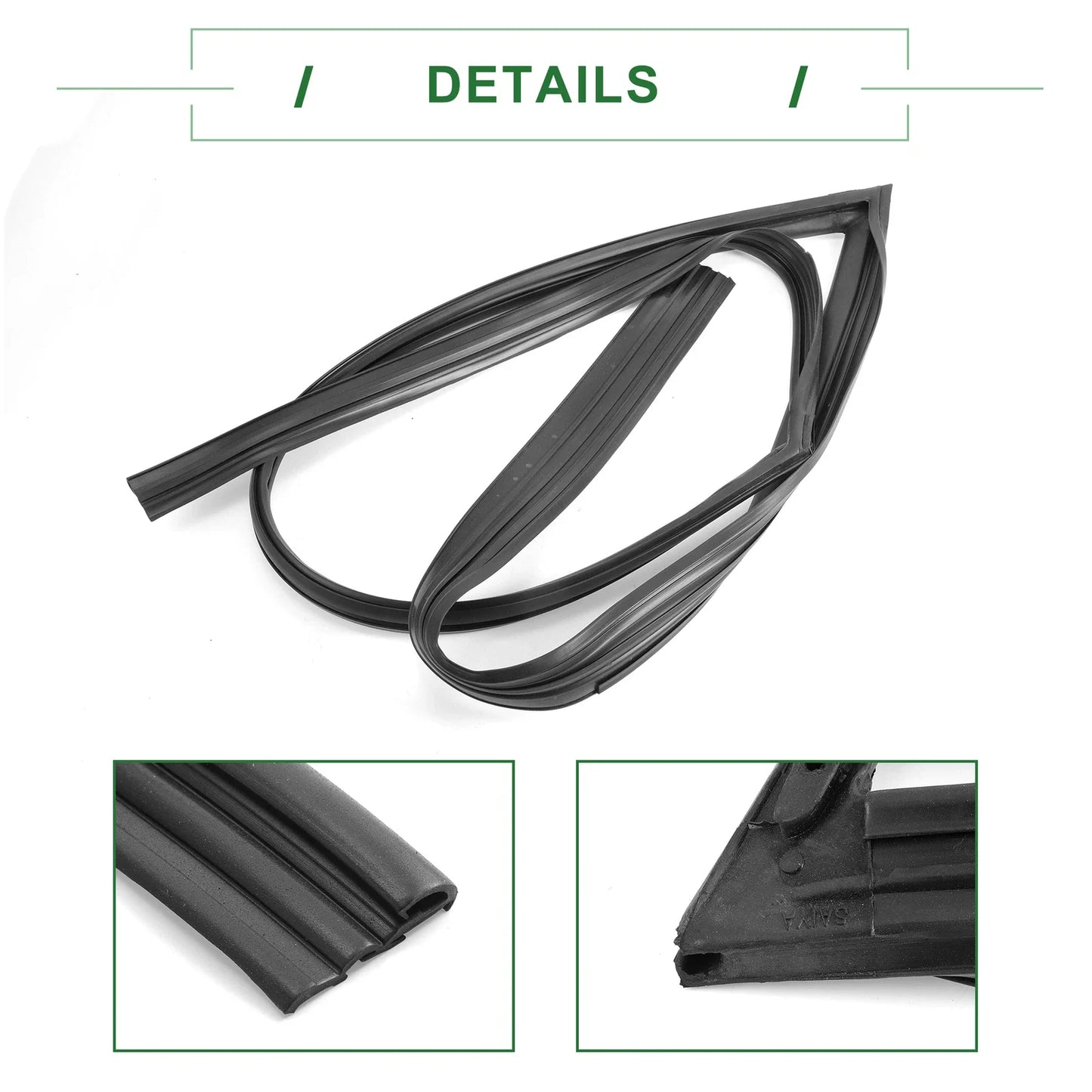 Front Left Door Window Run Channel Seal Strip for Honda Accord (2003-2007)