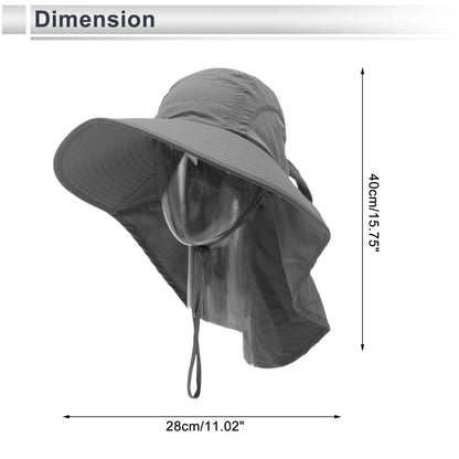 Neck Protection Cycling Hat Sweat Wicking Light Gray 28x40cm (2023)