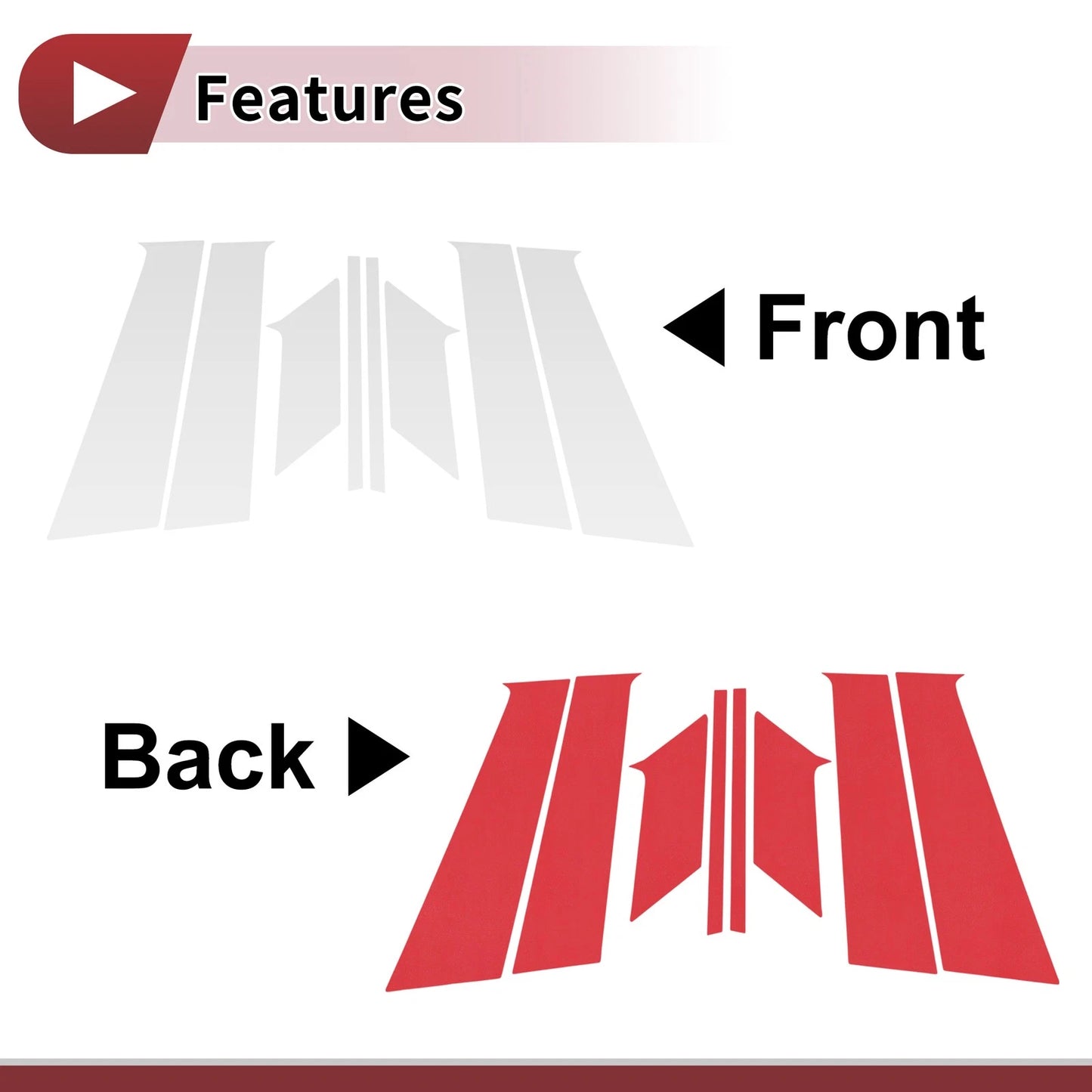Door Pillar Window Trim for Nissan Kicks (2016–2023) Silver Tone Left Right