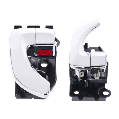 Door Handle Inner 2 x Chrome FRONT LEFT+RIGHT for Hyundai Santa Fe (2000–2005)