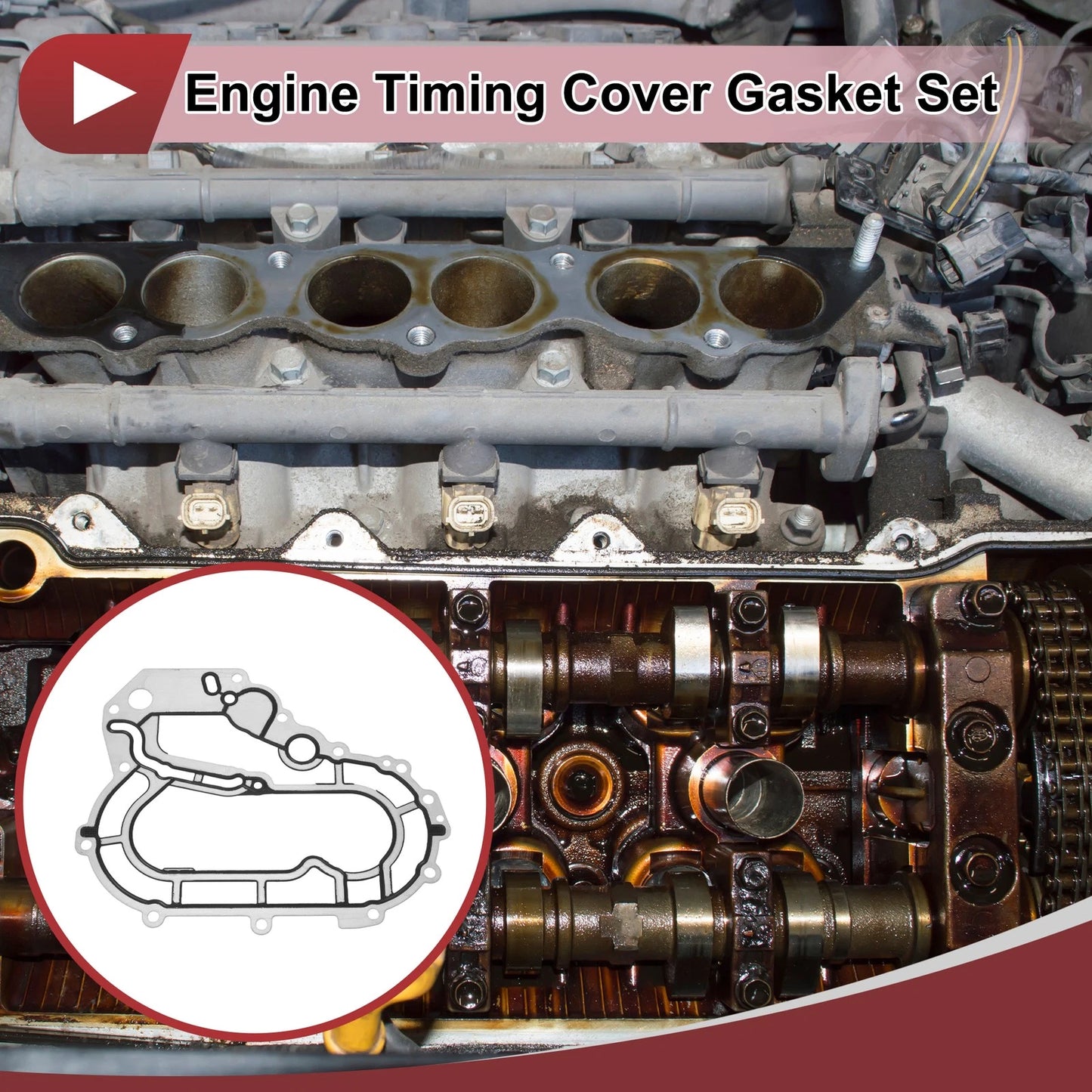 Engine Timing Cover Gasket Set No. 31251345 for Volvo 3.0L 3.2L