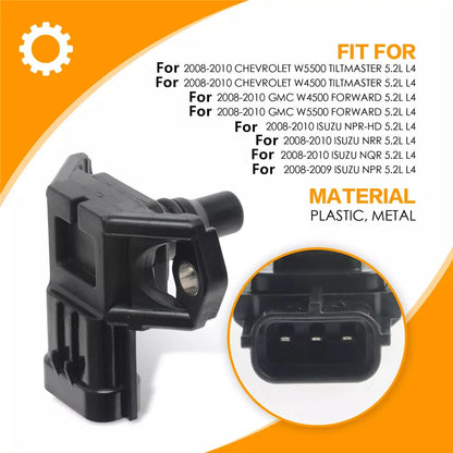 MAP Sensor for Isuzu NRR NQR NPR-HD GMC W4500 W5500 (2004-2023)